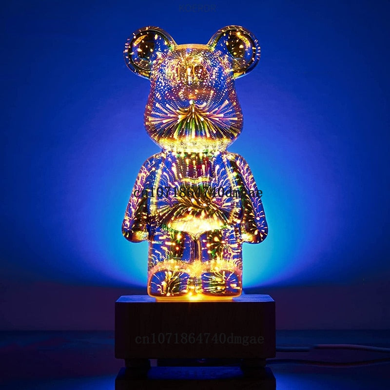 3D Fireworks Bear