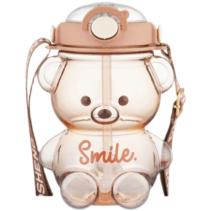 Knight Bear Bottle (FREE 4 cute pins + shoulder strap included)